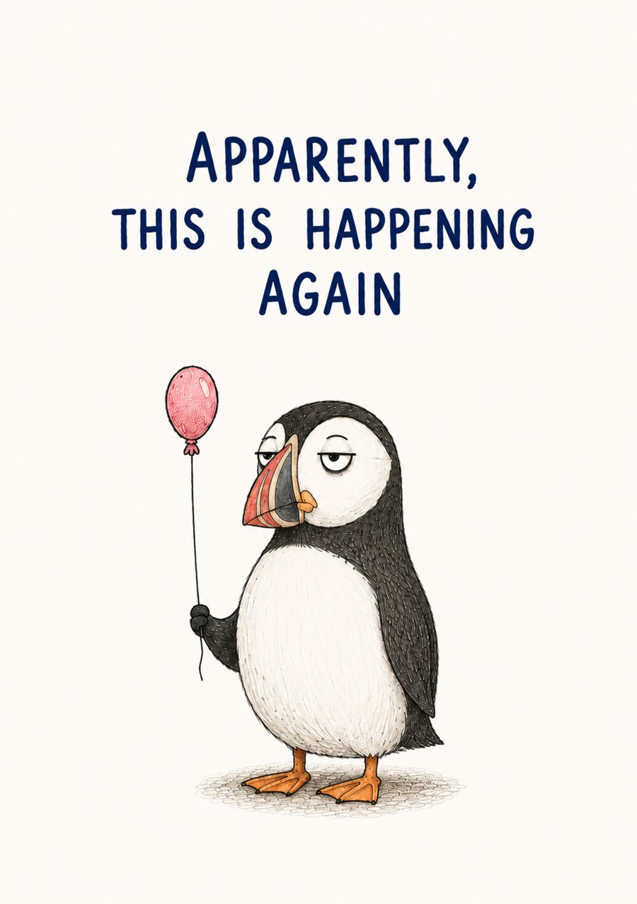 Puffin card
